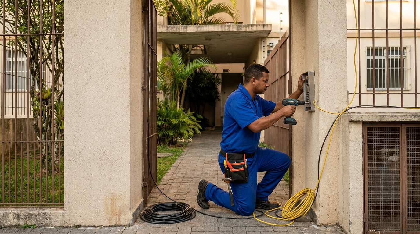 Instalacao de interfone profissional em Piracicaba‑SP