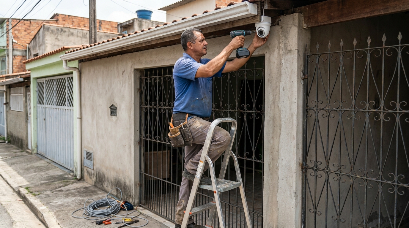 Instalacao de sistema de monitoramento em Piracicaba‑SP