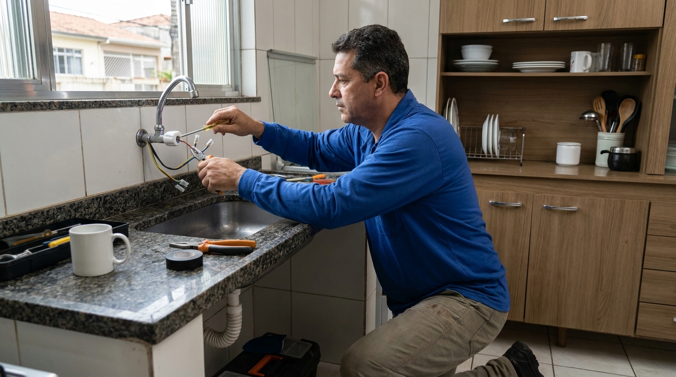 Troca de torneira eletrica em Piracicaba‑SP